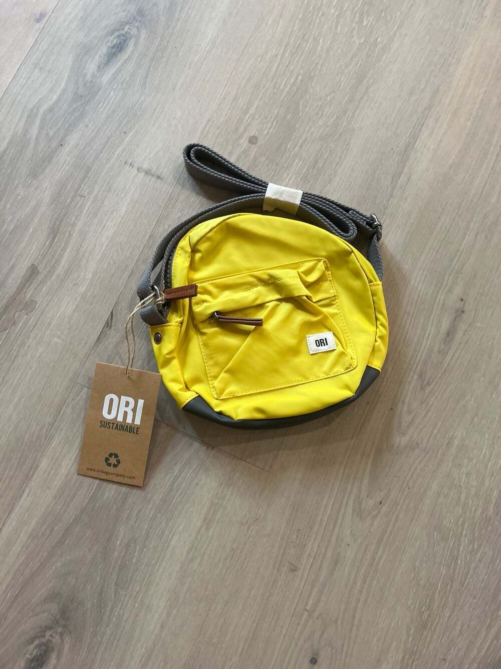 ORI London Paddington B Sustainable Crossbody Bag Small Lemon Yellow